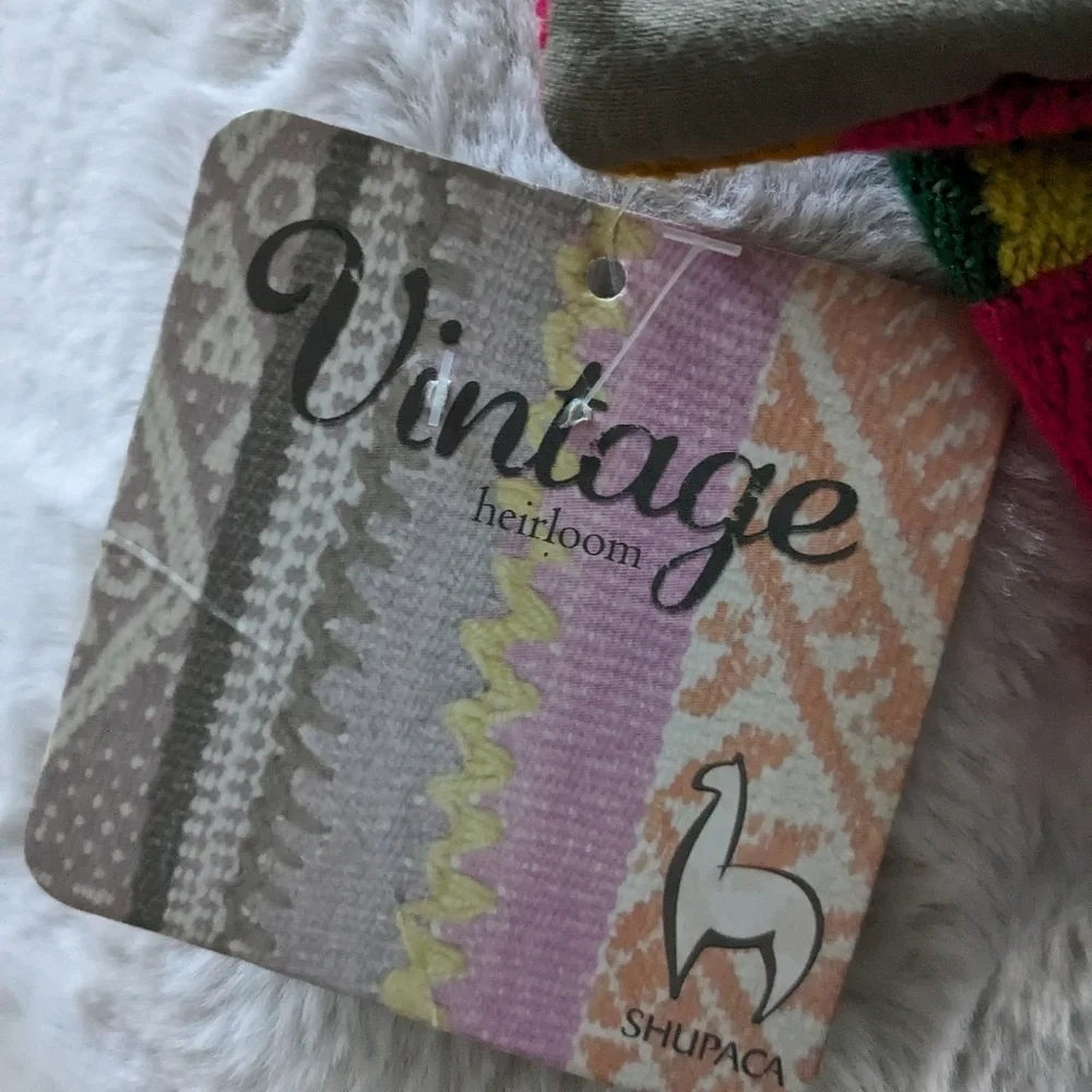 Bohemian pure baby alpaca pillow cover made in Peru Vintage Heirloom Shu…
